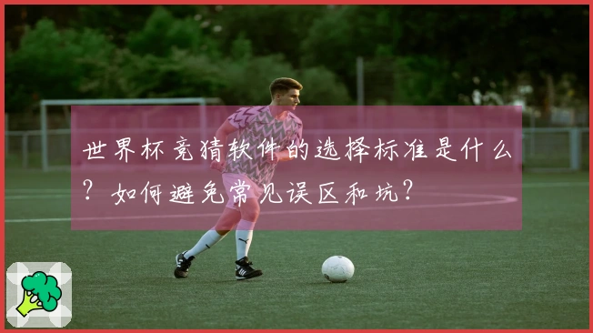 世界杯竞猜软件的选择标准是什么？如何避免常见误区和坑？